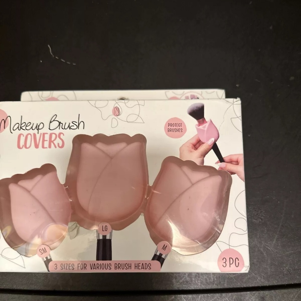 Makeup Brush Covers, 3 Sizes, Soft Silicone